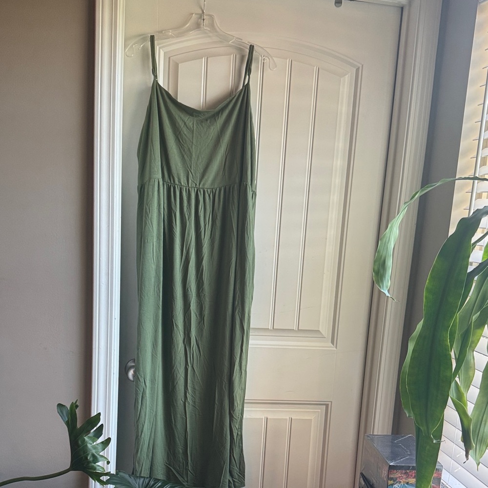 Old Navy Olive Green Maxi Dress